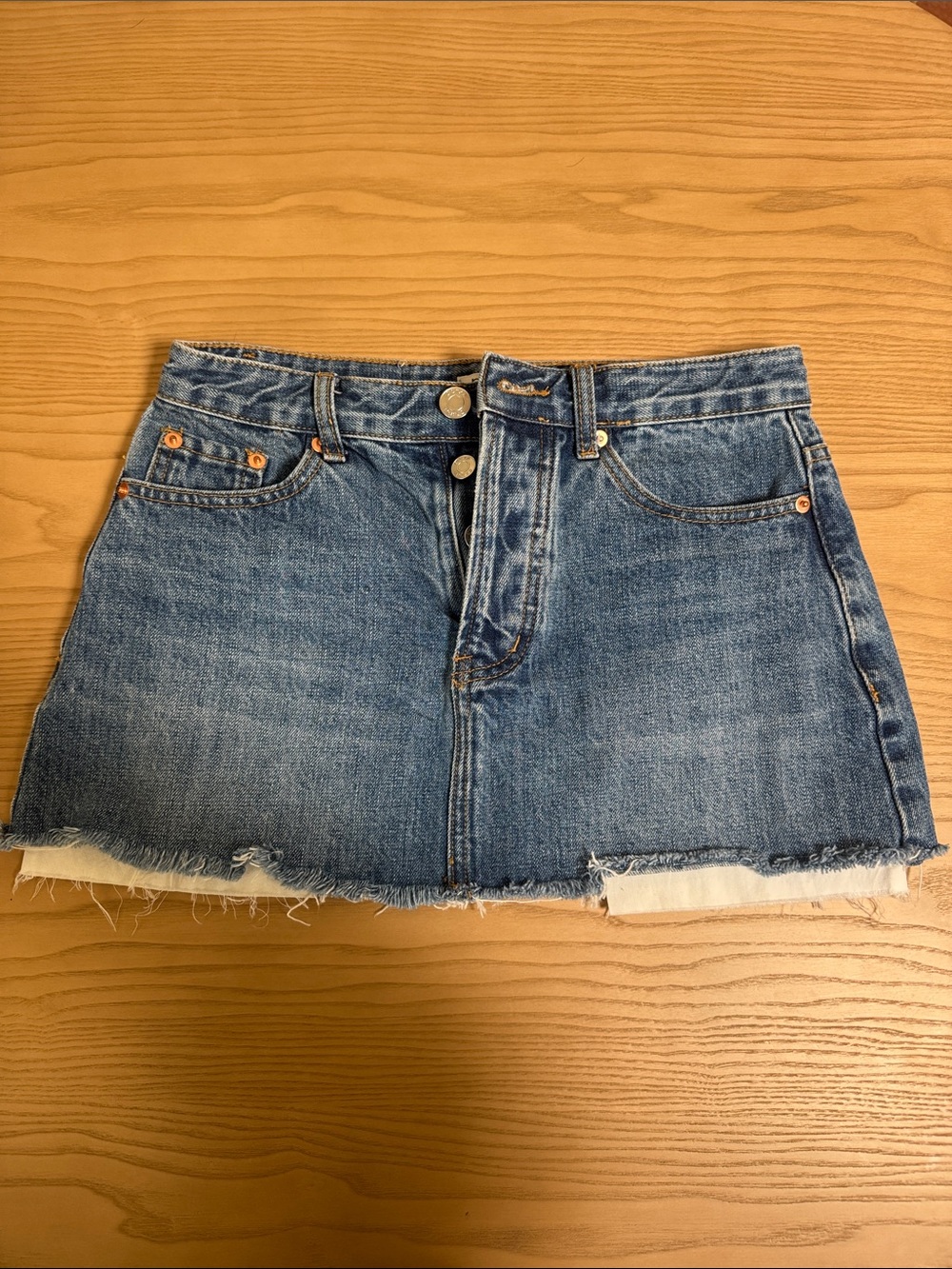 Parke denim mini skirt